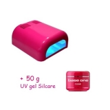 UV lampa 36W  Ružová + 50g UV gel Silcare ZDARMA