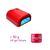 UV lampa 36W červená + 50g UV gel Silcare ZDARMA