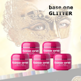 5 x farebný UV gél SILCARE BASE ONE GLITTER