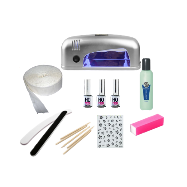 Sada na nechty GEL LAK HQ 4in1 9W