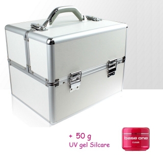 Kufrík biely + 50g UV gel Silcare ZDARMA