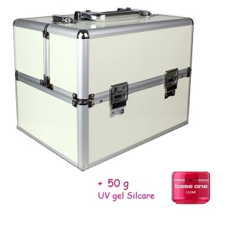Kufrík krémový + 50g UV gel clear ZDARMA
