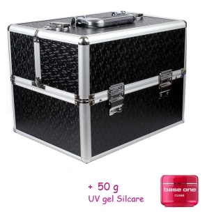 Kufrík čierny MOZAIKA + 50g UV gel clear ZDARMA