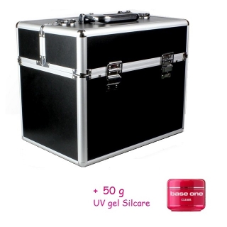 Kufrík čierny LCD + 50g UV gel clear ZDARMA
