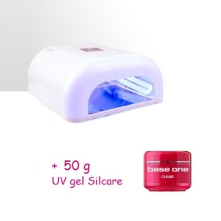 UV lampa 36W  Biela + 50g UV gel Silcare ZDARMA