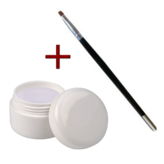 30 ml UV gél CLEAR + štetec na gél