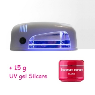 UV lampa 9W  Biela + 15g UV gel Silcare ZDARMA